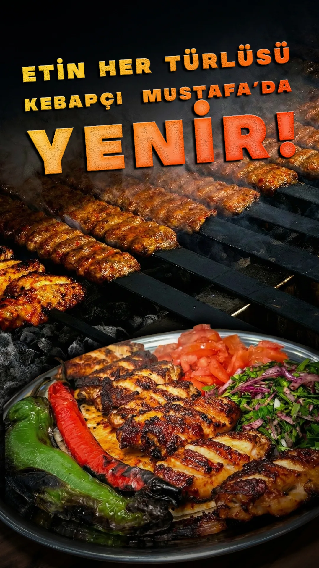 Etin her türlüsü Kebapçı Mustafa'da yenir