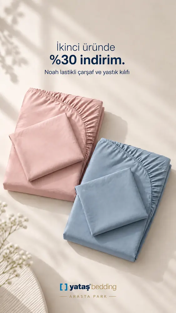 İkinci üründe indirim — çarşaf ve yastık kılıfı