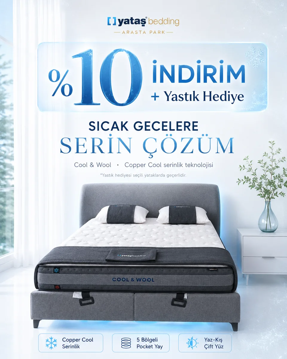%10 indirim, sıcak gecelere serin çözüm
