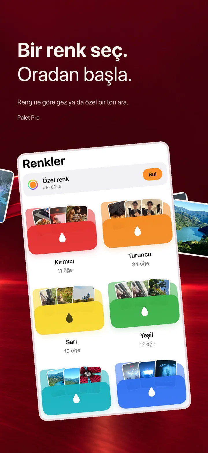 Renklere göre gezinme